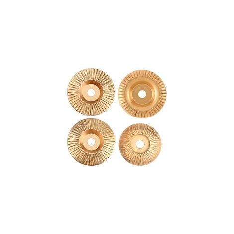 4Pcs Disque Bois Meuleuse en Bois en Carbure de Tungstène pour Façonner, Meuler et Couper Compatible avec Meuleuses d'angle 115 mm ou 125mm (1/5)