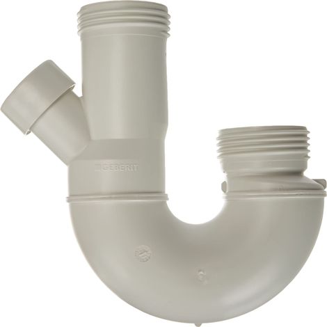Geberit Sifone a doppia camera per allacciamento apparecchi: d=48mm, G=1″, bianco alpino, 252053111 (1/5)