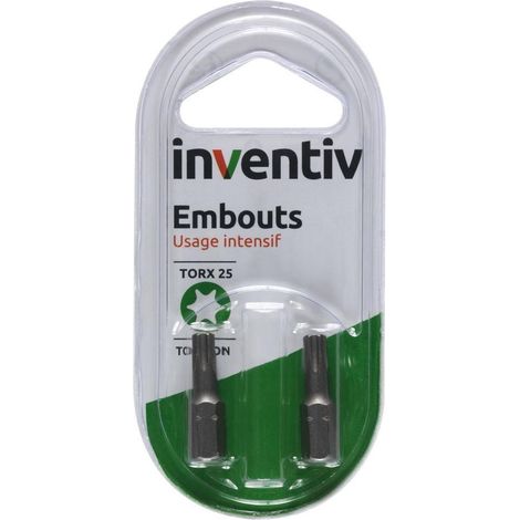 Embouts de vissage torsion T25 25mm - Résistance & Précision