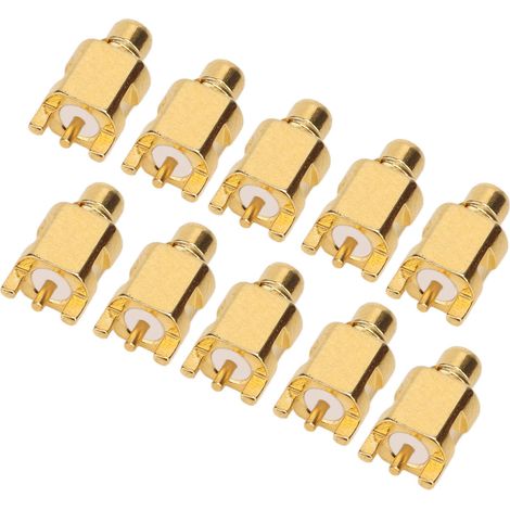 Lot de 10 connecteurs MMCX JE à souder, 3 broches, pour la réparation et la mise à niveau de câbles d'écouteurs sur circuit imprimé. (1/5)