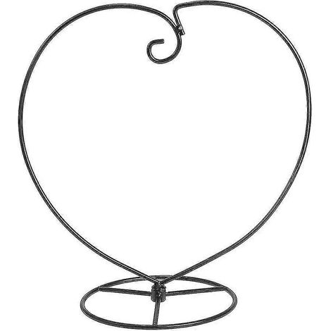 Présentoir WINOMO en forme de cœur, support suspendu en fer pour globe en verre, terrarium pour plantes aériennes, boule de sorcière, décoration de Noël (1/2)