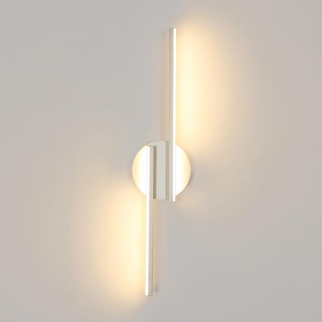 COMELY Applique Murale Interna LED, Lampada da Parete Moderna 16W per Camera, 55CM, Luminare da Parete in Acrilico per Cucina, Soggiorno, Corridoio, Scala - Bianco - Luce Bianca Calda 3000K (1/5)