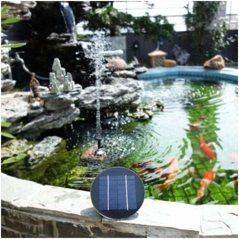 Pompe à eau solaire pour étang, piscine, fontaine ou jardin – Kit complet avec panneaux photovoltaïques, sans branchement électrique, silencieuse et écologique (1/5)