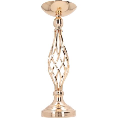 Tabletop Candlestick Ornament, Curved Shaped Candle Holder Ornament, Elegant Rustproof Wedding Decoration (151446CM) (1/4)