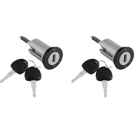 913652X - Deux cylindres de serrure d'allumage et quatre clés compatibles avec les modèles Opel Astra, Corsa, Zafira, Meriva et Tigra Combo.