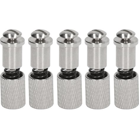 Set mit 5 Edelstahl-Federklemmen für Nähfüße, einfach austauschbar, robust und langlebig, für Nähmaschinen. Inklusive Befestigungsschrauben zum Wechseln des Nähfußes. (1/5)
