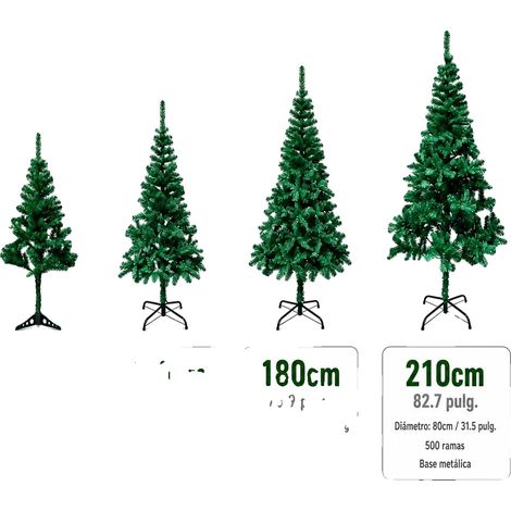 Albero di Natale artificiale, texture realistica, base in ferro resistente, 70180 cm 400T (base in ferro) (1/2)