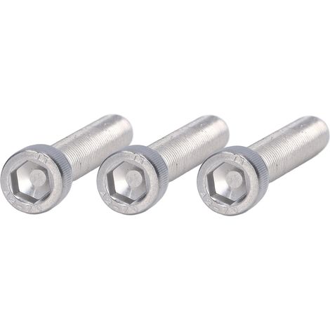 20 Vis à tête hexagonale creuse en acier inoxydable A2-70, filetage M12 x 1.75, longueur 80 mm - Lot de 20 vis inox