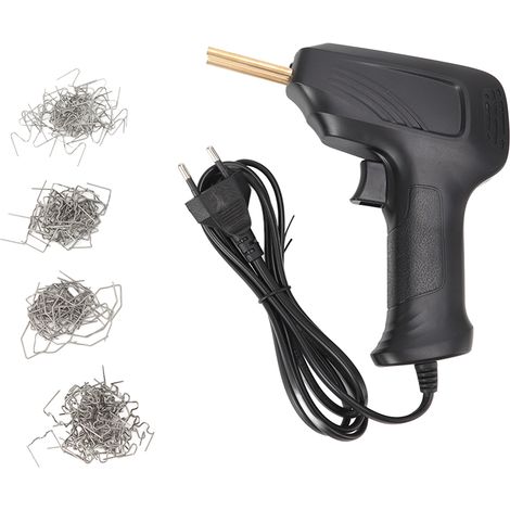 Poste de soudage plastique portable et multifonctionnel avec 4 agrafeuses à chaud pour la réparation des fissures de pare-chocs, prise UE noire 220 V