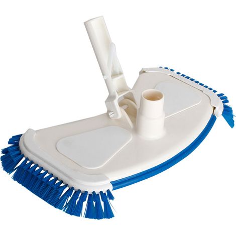 Tête d'aspirateur portable avec brosses latérales, tête d'aspiration incurvée pour piscine, accessoire de nettoyage pour baignoire et bassin (1/5)