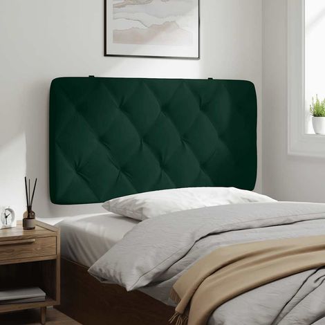 Kopfteil-Kissen Dunkelgrün 100 cm Samt (1/5)