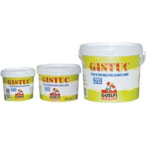 1PZ STUCCO IN PASTA "GISTUC" IN BARATTOLO - Kg.5 (lt.2,5)