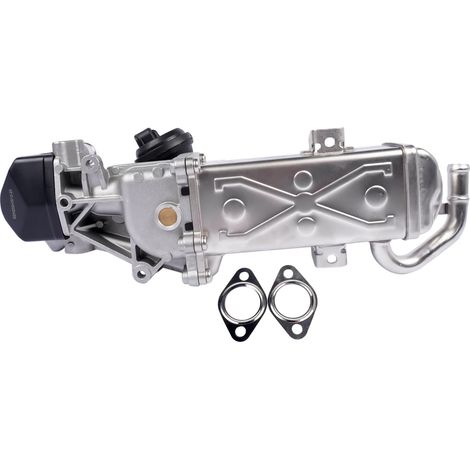 Vanne de refroidissement EGR, construction en aluminium, dimensions 300 mm x 150 mm x 100 mm, compatibilité avec les modèles Audi et Seat, amélioration des performances pour les émissions, certifié IS (1/5)