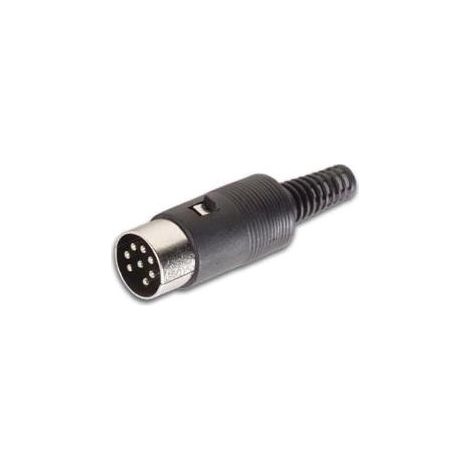 FICHE AUDIO DIN - 8 BROCHES - MALE NOIR CA121 RI919