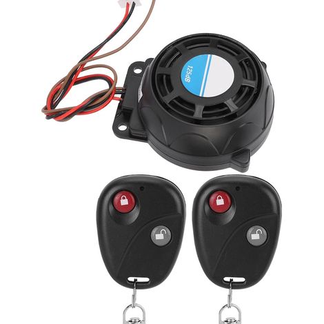 Alarme antivol moto 105-125dB avec télécommande, système de sécurité anti-effraction, avertisseur sonore puissant (1/5)