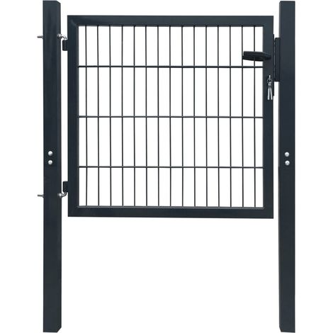Portillon Acier Anthracite 105x150 cm (1/5)