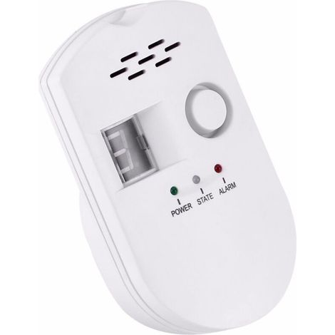 Détecteur de gaz LPG City Gaz Naturel méthane Propane Butane Alarme enfichable avec Affichage numérique pour la Maison (1/5)