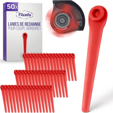 50 Lame Coupe Bordure, Plastique Robuste, Compatible Gardena, Entretien Jardin (1/5)