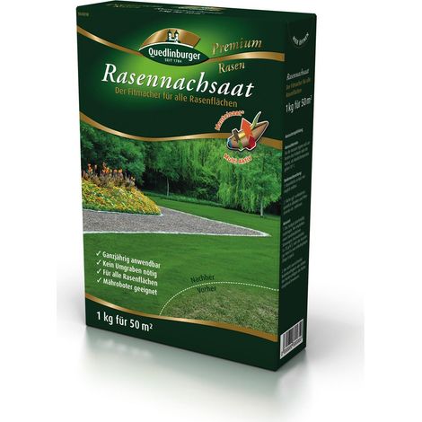 Quedlinburger Rasennachsaat Mantelsaat 1 kg - Rasensamen