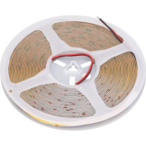 Ruban LED COB 4000K DC24V haute densité 320 LED 900lm 10W/m blanc chaud 10m CRI 90+ décoration intérieure maison (1/5)