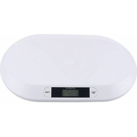 Digital baby scale Baby scale with non-slip feet and ruler LCD screen Tare function Automatic shut-off up to 20 kg