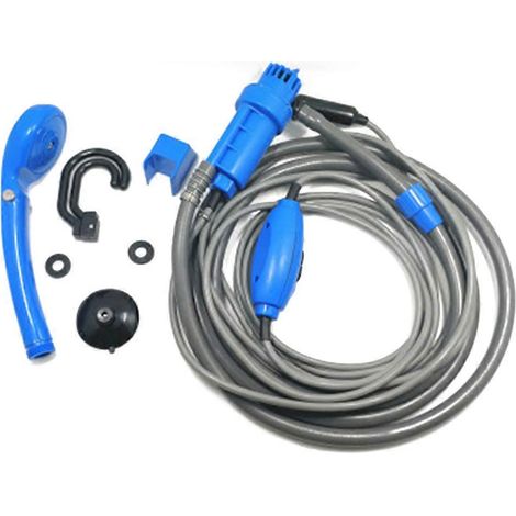 Douche portable 12 V pour camping, voiture, allume-cigare et pompe à eau de voyage 03KA