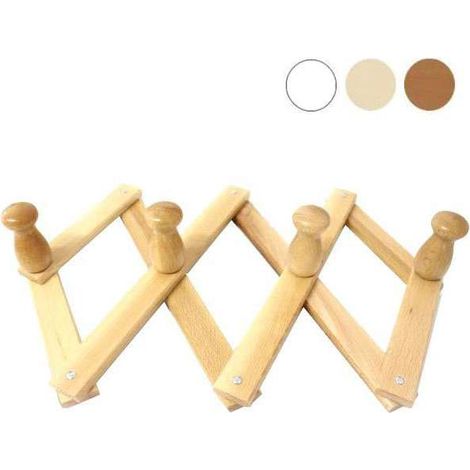 Appendiabiti Legno Estensibile Posti 10 Bianco Xtra 11823