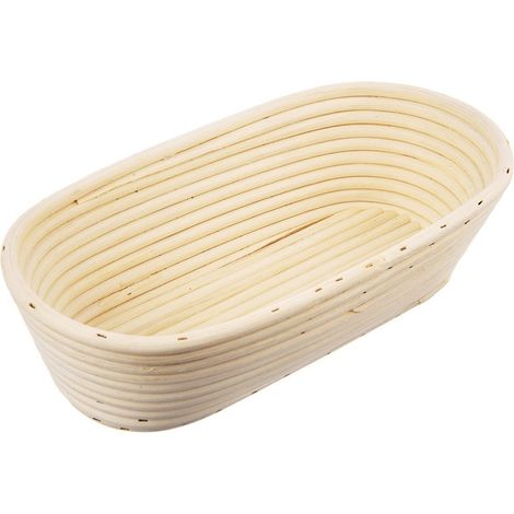 Cesta de rat谩n para fermentar masa de pan, 1 kg / 26x13x9 cm (1/5)
