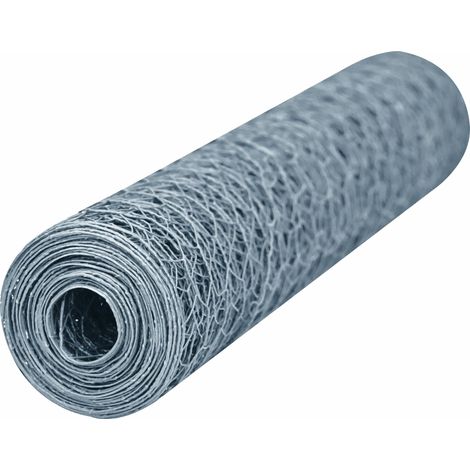 Grillage rigide galvanisé 0,50m x 2,5m – Maille hexagonale 25mm – Pour délimitation espaces et protection plantations – Windhager (1/3)