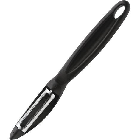 F. Pellicolatore multiuso 18 cm (pellicola verdure nero, lama affilata, adatto anche per gusci duri, manico in plastica) 82 522 002-03 (1/2)