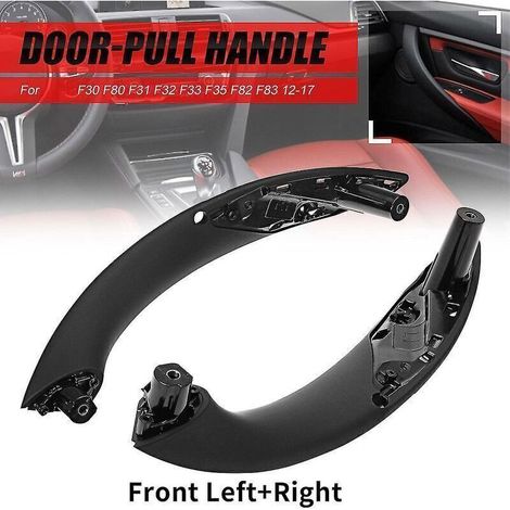 – poignée de porte intérieure avant gauche/droite noire, pour bmw série 3 4 F30 F80