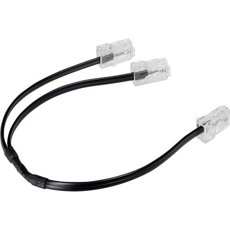 Legrand – Cordon de brassage double RJ45 téléphone multimédia – Compatible coffrets Double Play et Basique – Câble réseau 2 sorties