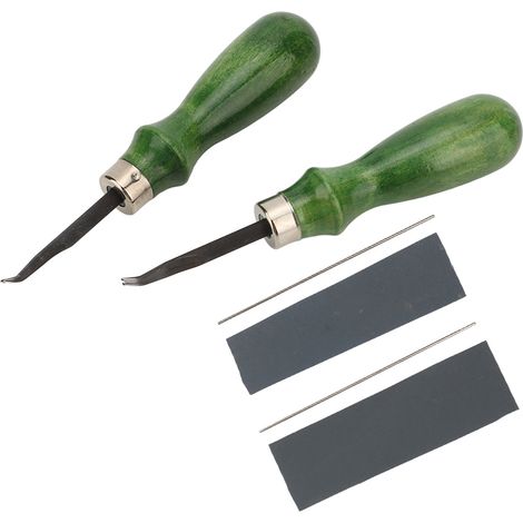 Outil d'amincissement des bords de cuir, outil d'amincissement et de biseautage des bords de cuir en acier allié haute résistance, adapté au bricolage. (1/5)