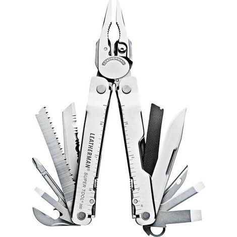 Leatherman Multitool Super Tool 300 (19x) Edelstahl