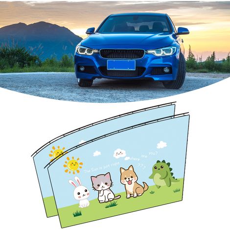 Pare-soleil de voiture, protection solaire et thermique, fixation magnétique, universel pour vitres intérieures et latérales, Animal World 9603B (1/2)