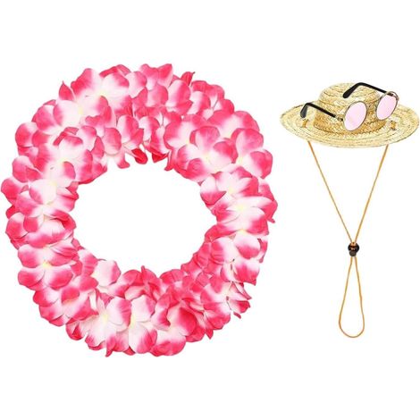 Tropisches Statuen Outfit Set Rasen Dekoration Blumenkranz