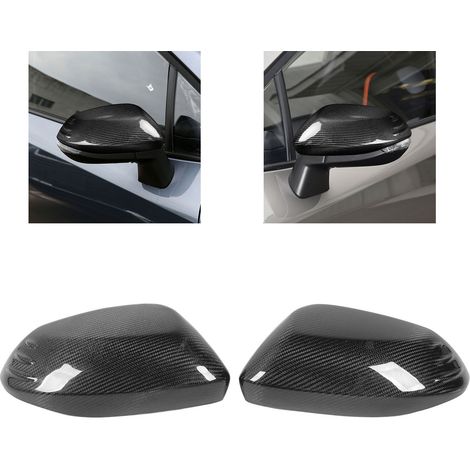 Spiegelkappen aus Kohlefaser mit Luftleitlamellen für Toyota Yaris GR 2020 (ein Paar, links und rechts) (1/5)