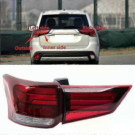 S'applique à : Outlander PHEV 2016-2021, feu de clignotant, feu stop, avertissement, pare-chocs (côté intérieur gauche) (1/5)