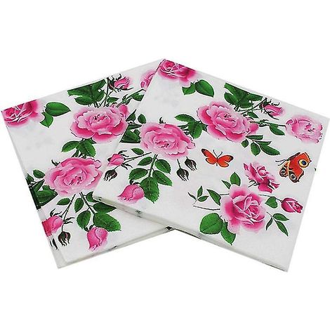 20 serviettes de table jetables pour fêtes