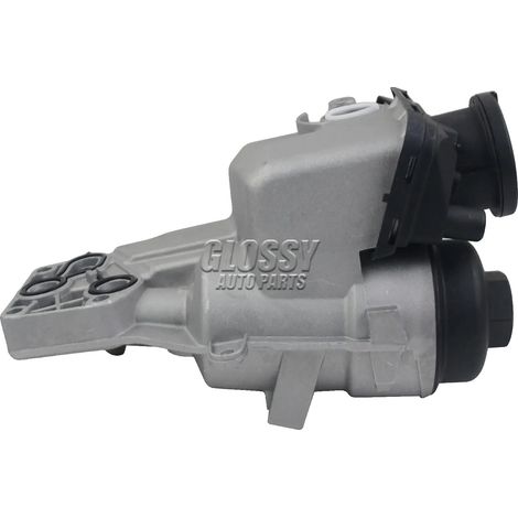 Boîtier de filtre à huile, polymère technique, haute efficacité de filtration, compatible avec Ford Focus MK II, compatible avec Ford Mondeo MK IV, dimensions compatibles avec les numéros de pièces d' (1/5)