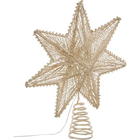 Stemma a stella a led dorati da 25 cm - Feeric lights & christmas (1/3)