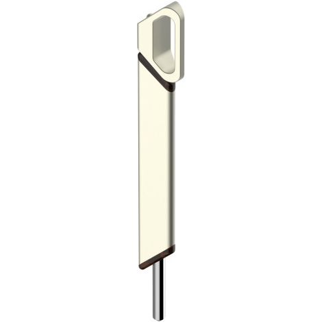 Verrou à levier 300 mm pour portes en aluminium, bois et PVC – Gâche haute en aluminium – Axe en acier inox 316L – 2403009010