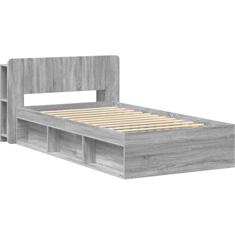 Maison Exclusive - Telaio del letto con storage Sonoma grigio 80 x 200 cm (1/5)