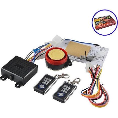 Système d'alarme antivol sonore et lumineuse pour guidon de moto 12 V, alarme vibratoire de 125 décibels, démarrage à distance du moteur M558-2R8006 (1/5)