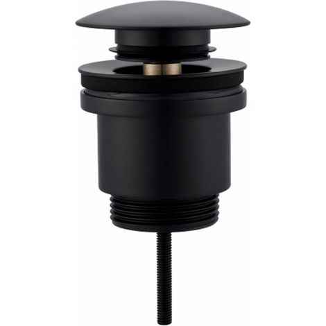 Piletta click-clack universale in ottone GIULY - Nero Opaco (1/2)