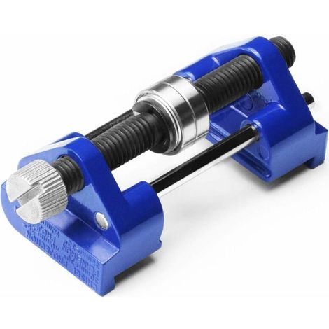 Guida per affilatura - Acciaio inox - Morsetto laterale - Angolo fisso - Con rullo per scalpelli da legno, lama di pialla, scalpello piatto - Blue-Crezuo