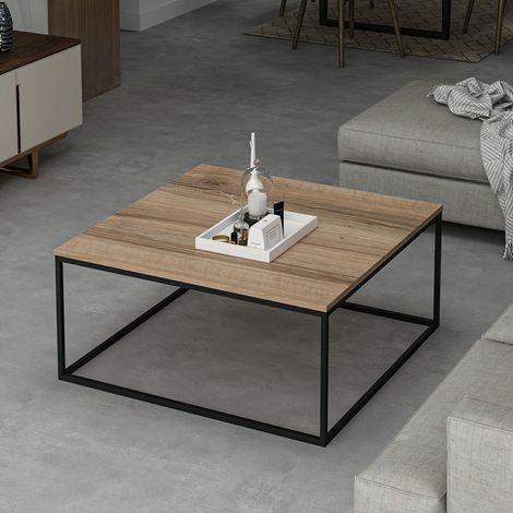 Loni Table basse 100 % MÉLAMINE Doré (1/5)