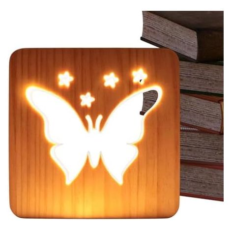 Lampe de bureau LED - Éclairage d'ambiance pour table en bois - Lampe de lecture  Idéale pour enfants, garçons et filles, salon, table de chevet, chambre (1/5)