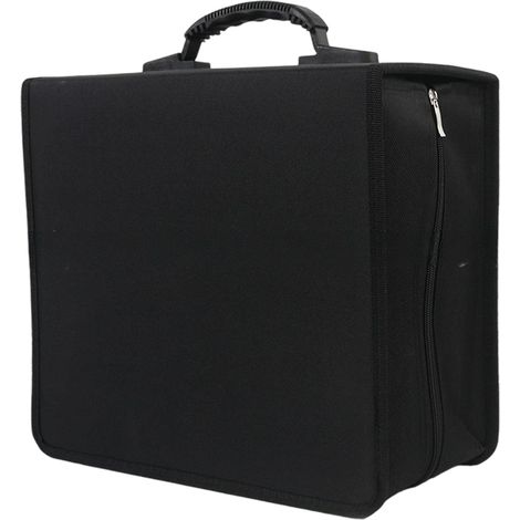 Étui CD pour 400 CD / DVD / Blu-ray, classeur de rangement, noir