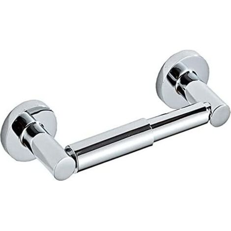 Yuet Derouleur Papier Toilette Porte Support Rouleau Distributeur Original Rond Flexible pour Rouleau De Rangement pour Salle De Bain Ou Cuisine - Acier Inoxydable Chromé (1/5)